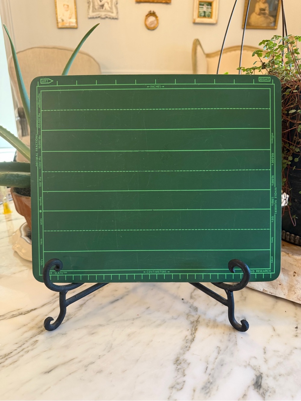 World Research Vintage Green Slate Chalkboard